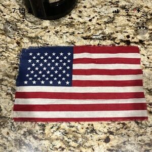 Patriotic Red, White & Blue Decorative Flag Accent - Home Accents
